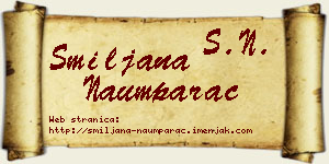 Smiljana Naumparac vizit kartica